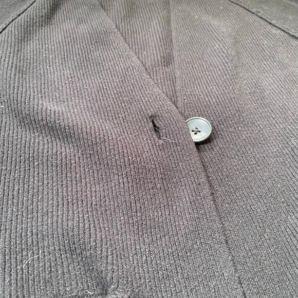 🌿Free People Womens Oversized Ribbed Chunky Black Button Cardigan Sweater M - Picture 5 of 12